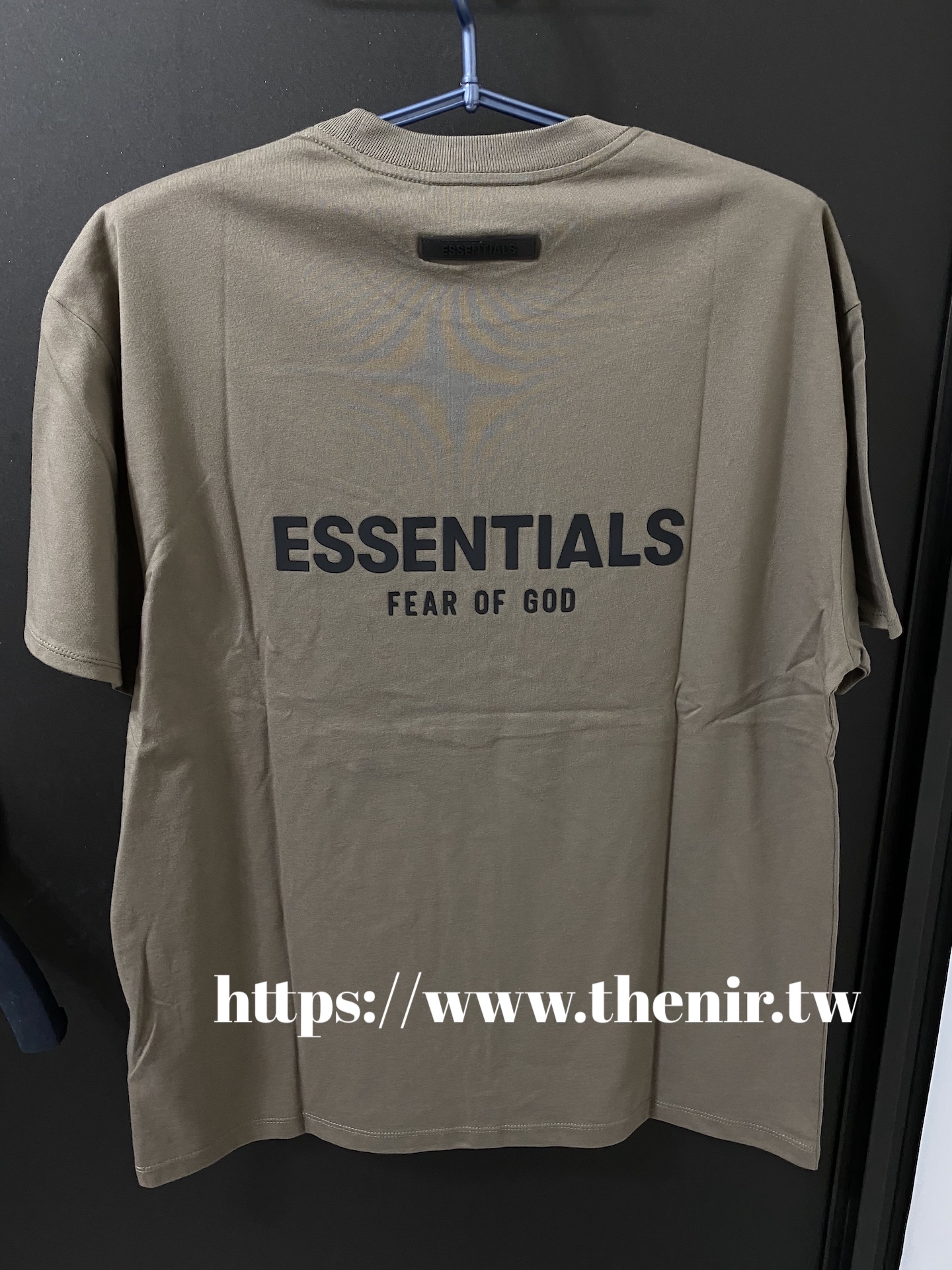 ESSENTIALS 短袖T恤T-Shirt S/S 背後字Taupe 灰褐色21SS 短T Tee