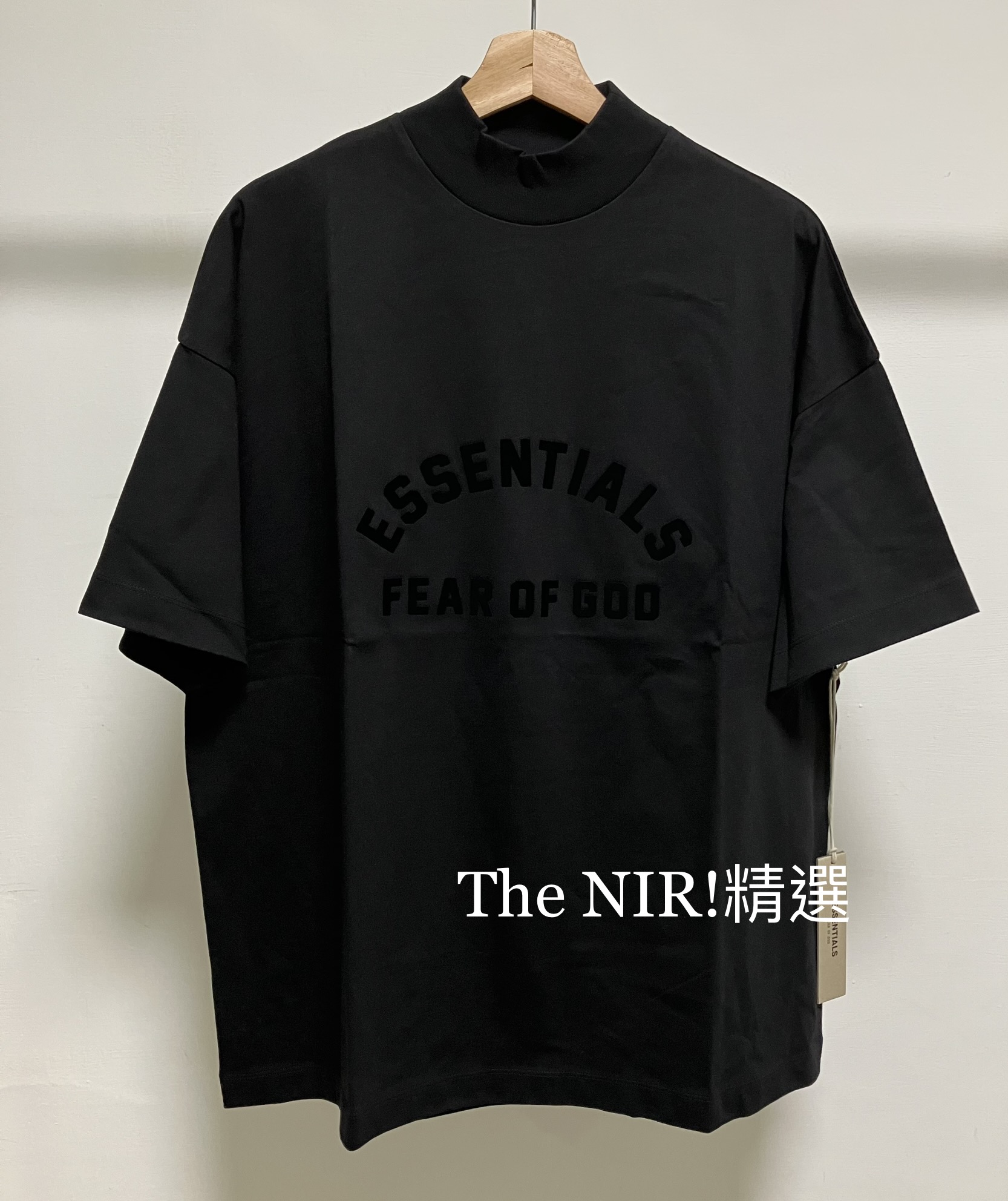 Essentials 2023 Core Collection 矅石黑系列 JET BLACK 一般款 短T 膠條字體 T-shirt 短袖 ...
