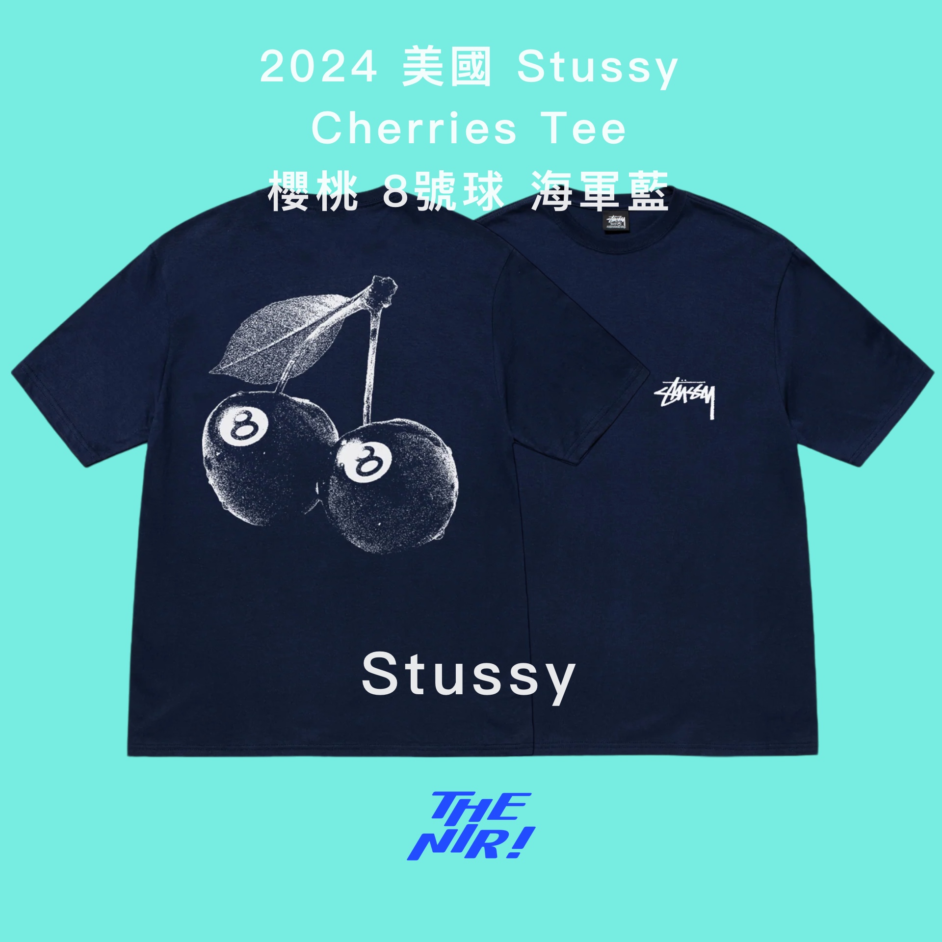 ★Stussy Cherries T-Shirt Navy★ s-l400.jpg